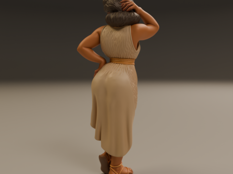 Greek pin-up 3Dプリントモデル