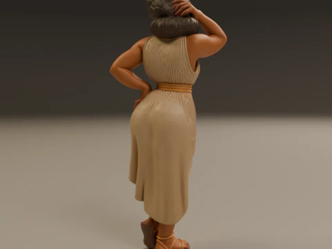 Greek pin-up 3D Print Model