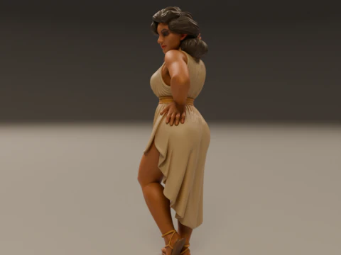 Greek pin-up 3D Print Model