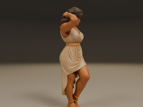 Greek pin-up 3Dプリントモデル