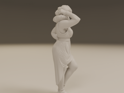 Greek pin-up 3Dプリントモデル