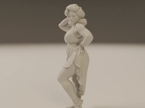 Greek pin-up 3D Print Model