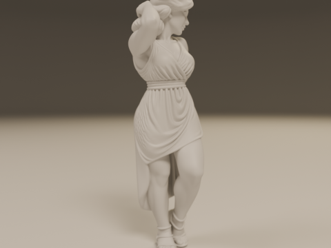Greek pin-up 3Dプリントモデル