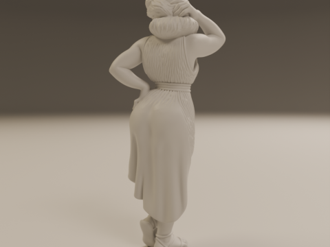 Greek pin-up 3Dプリントモデル