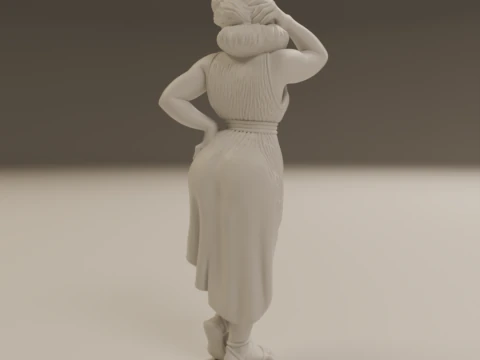 Greek pin-up 3D Print Model