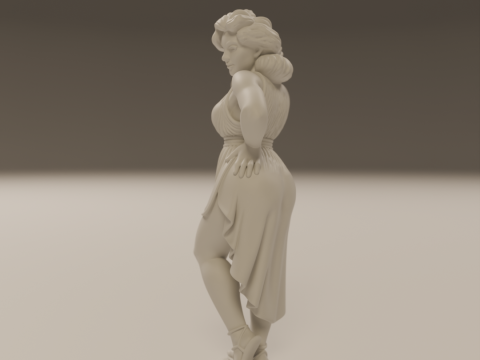 Greek pin-up 3Dプリントモデル
