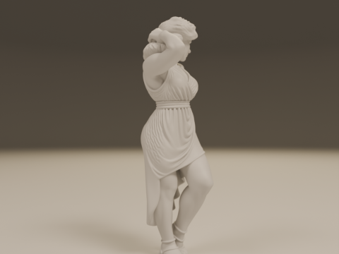 Greek pin-up 3Dプリントモデル