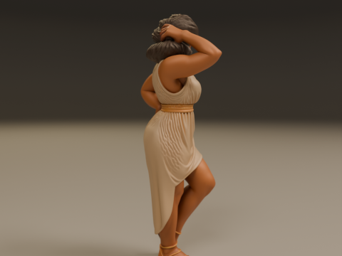 Greek pin-up 3Dプリントモデル