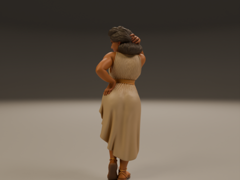 Greek pin-up 3Dプリントモデル