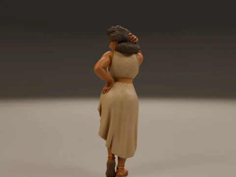 Greek pin-up 3D Print Model