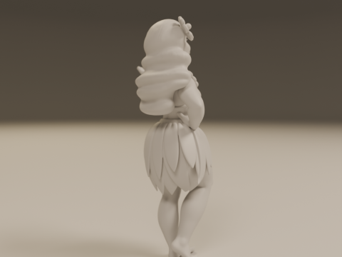 Hawaiian pin-up 3D 打印模型