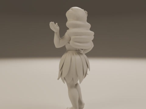 Hawaiian pin-up 3D 打印模型