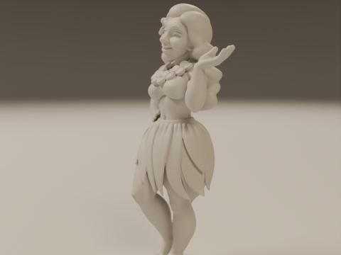 Hawaiian pin-up 3D 打印模型