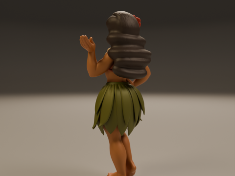 Hawaiian pin-up 3D 打印模型