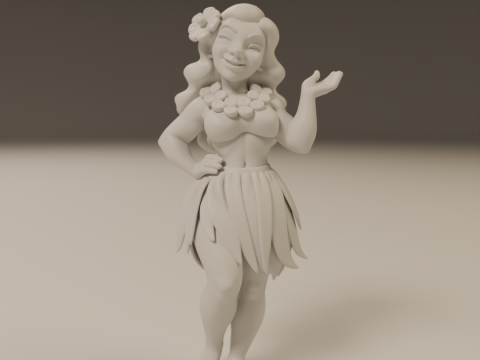 Hawaiian pin-up 3D 打印模型