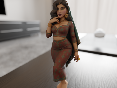 Iranian pin-up 3D 打印模型