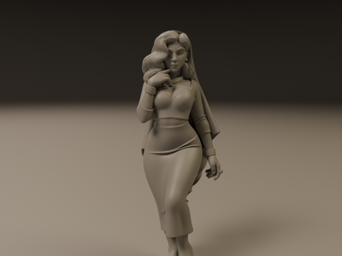 Iranian pin-up 3D Druckmodell