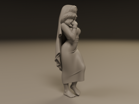Iranian pin-up 3D Druckmodell