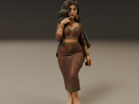 Iranian pin-up 3D Druckmodell