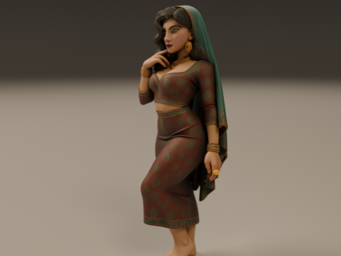Iranian pin-up 3D Druckmodell