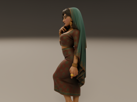 Iranian pin-up 3D Druckmodell