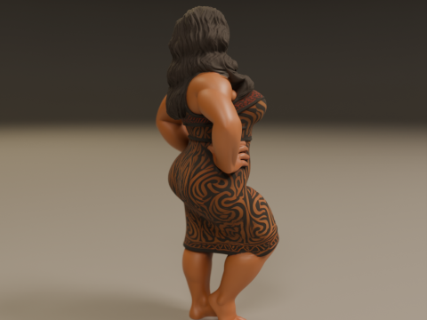 Maori pin-up Modelo de impresión 3D