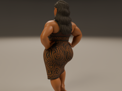 Maori pin-up Modelo de impresión 3D