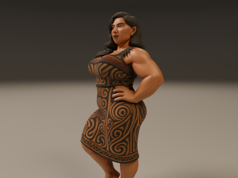 Maori pin-up Modelo de impresión 3D