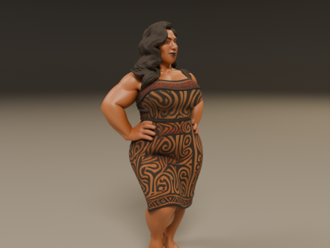 Maori pin-up Modelo de impresión 3D