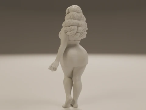 Polynesian pin-up 3D Print Model