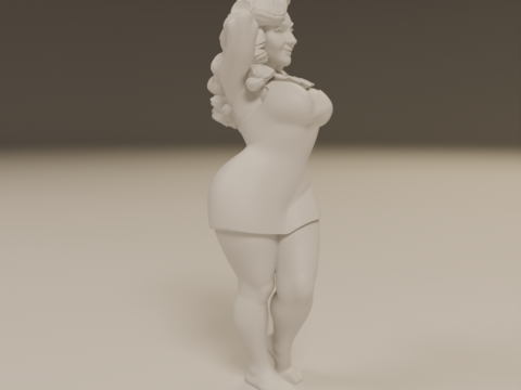Polynesian pin-up 3D 打印模型