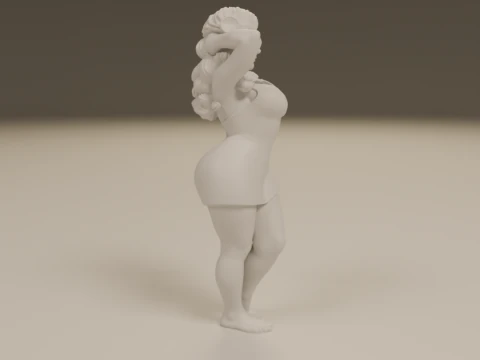 Polynesian pin-up 3D Print Model