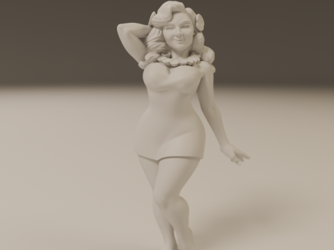 Polynesian pin-up 3D 打印模型