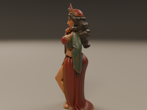 Turkish pin-up 3D Print Model