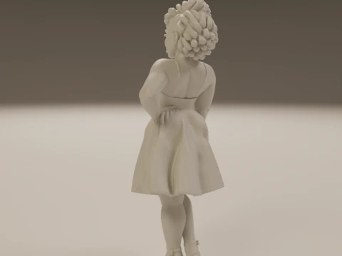 African pin-up 3D Print Model