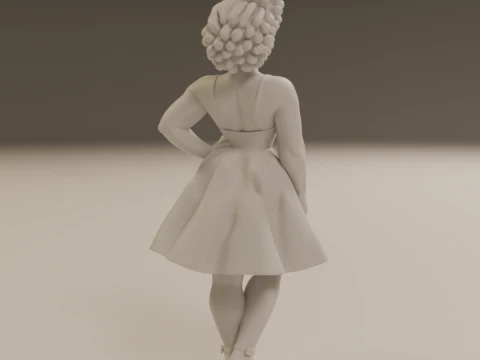 African pin-up 3D Print Model