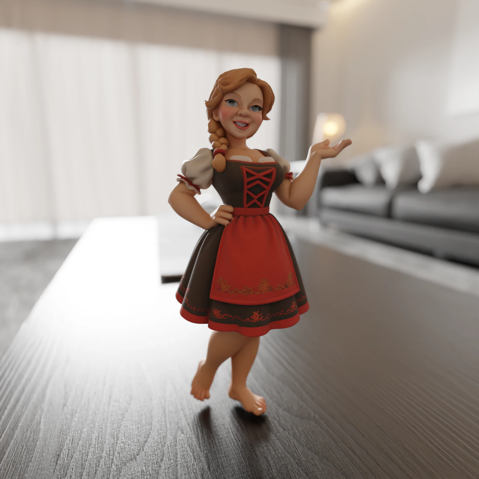 Pin-up germany 3D Print Model .c4d .max .obj .3ds .fbx .stl .blend 
