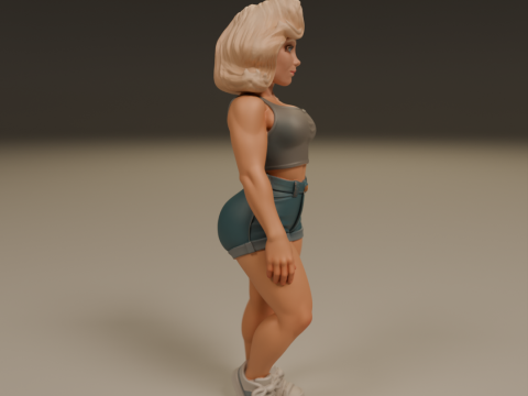 American pin-up 3D Print Model