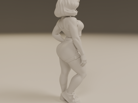 American pin-up 3D Print Model