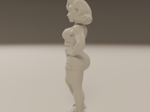 American pin-up 3D Print Model