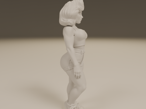 American pin-up 3D Print Model
