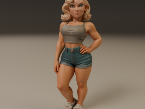 American pin-up 3D Print Model