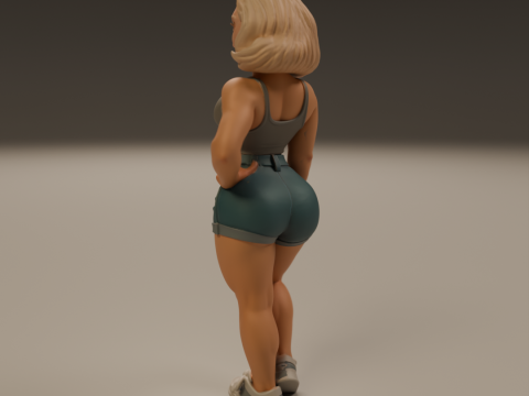 American pin-up 3D Print Model