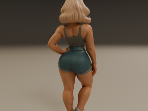 American pin-up 3D Print Model