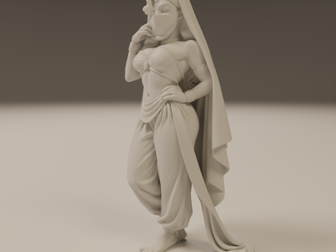Indian pin-up 3D 打印模型