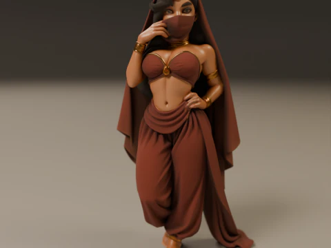 Indian pin-up 3D Print Model