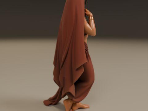 Indian pin-up 3D 打印模型