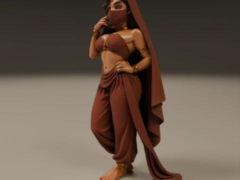 Indian pin-up 3D Print Model