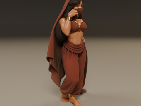 Indian pin-up 3D 打印模型