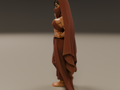Indian pin-up 3D 打印模型